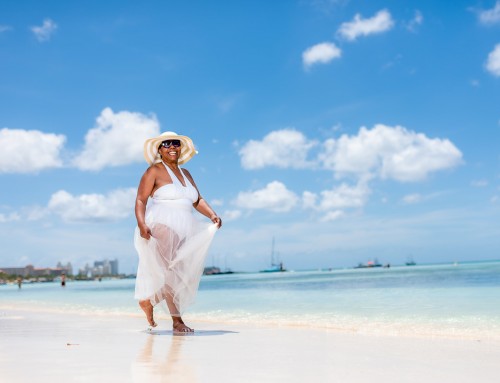 A Beautiful Solo Traveler at the Ritz Carlton Resort Aruba