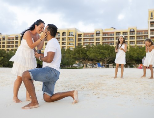 “Family Beach Photo Shoot and Surprise Proposal at Marriott Stellaris Aruba”